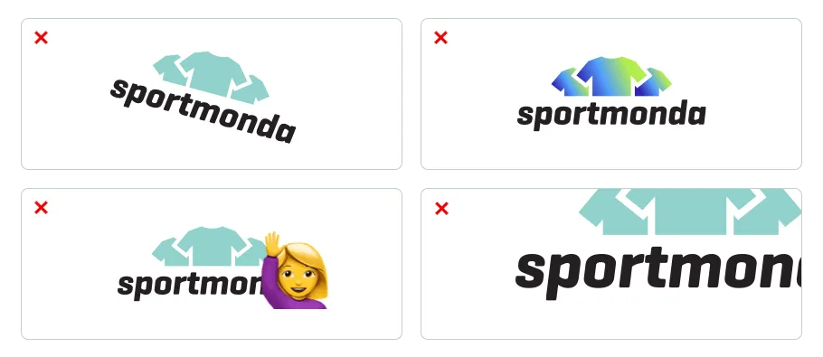 Die Verwendung vom Sportmonda-Logo